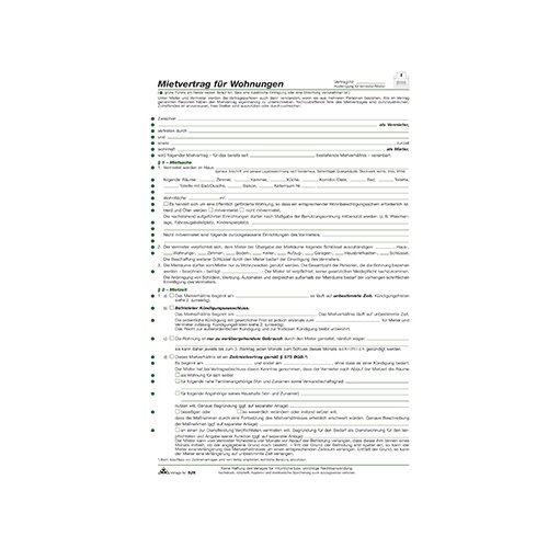 RNK Verlag Mietvertrag Wohnung