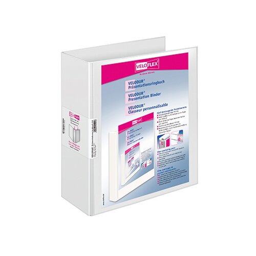 Veloflex Präsentationsringbuch VELODUR® 85 mm DIN A4 4 Ringe, D-Mechanik