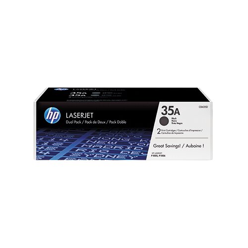HP Toner 35A schwarz 2 St./Pack.