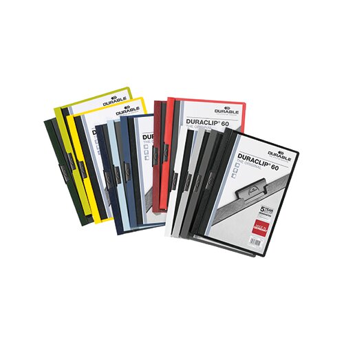 DURABLE Klemmmappe DURACLIP® 60 DIN A4 25 St./Pack.
