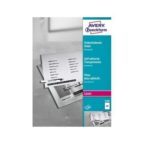 Avery Zweckform Selbstklebefolie 100 Folien/Pack.