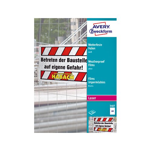 Avery Zweckform OHP Laserfolie DIN A4