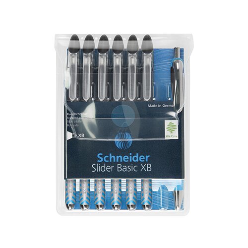 Schneider Kugelschreiber Slider Basic 6 St./Pack. dokumentenecht