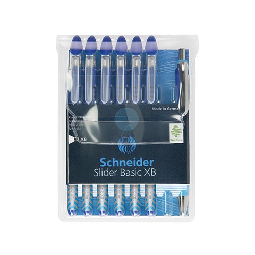 Schneider Kugelschreiber Slider Basic 6 St./Pack. nicht dokumentenecht