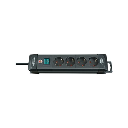 brennenstuhl® Steckdosenleiste Premium-Line 4 Steckdosen schwarz