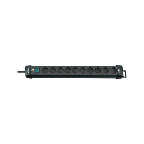 brennenstuhl® Steckdosenleiste Premium-Line 10 Steckdosen schwarz