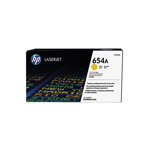 HP Toner 654A gelb