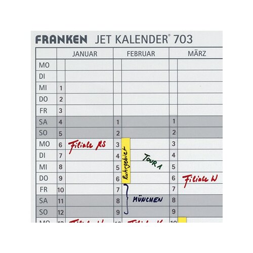 FRANKEN Datumstreifen undatiert 14 x 42 cm (B x H)