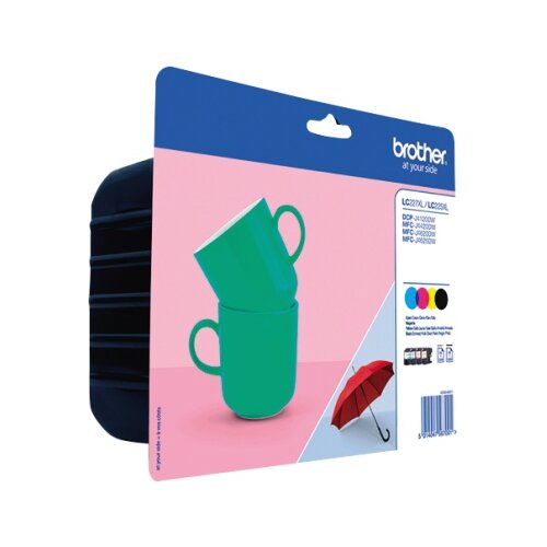 Brother Tintenpatrone LC-227XL schwarz, cyan, magenta, gelb