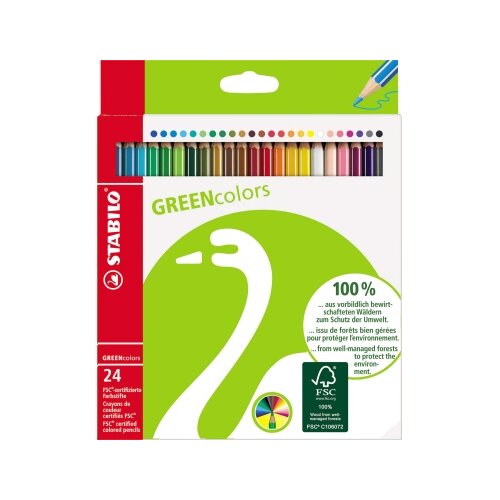 STABILO® Buntstift GREENcolors 24 St./Pack.