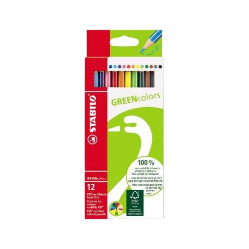 STABILO® Buntstift GREENcolors 12 St./Pack.