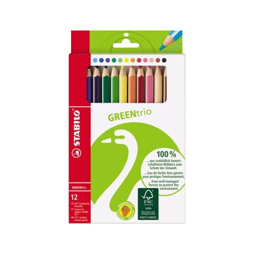 STABILO® Buntstift GREENtrio® 12 St./Pack.