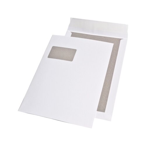 MAILmedia Papprückwandtasche DIN C4 mit Fenster
