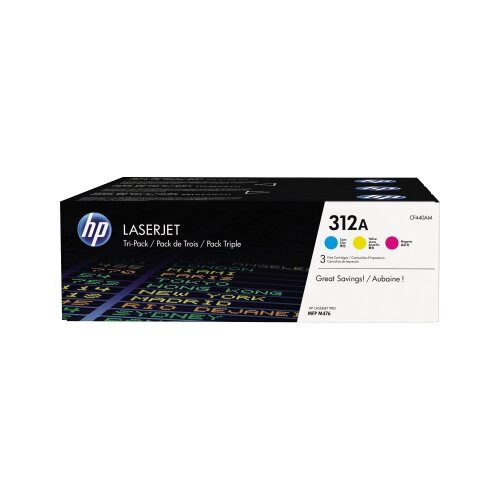 HP Toner 312A cyan, magenta, gelb 3 St./Pack.