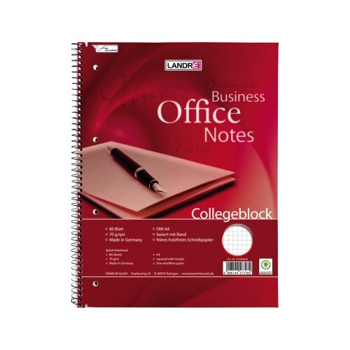 Landré Collegeblock Business Office Notes DIN A4+