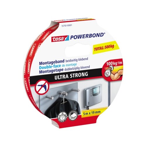 tesa® Montageklebeband Powerbond® Ultra Strong 19 mm x 5 m (B x L)