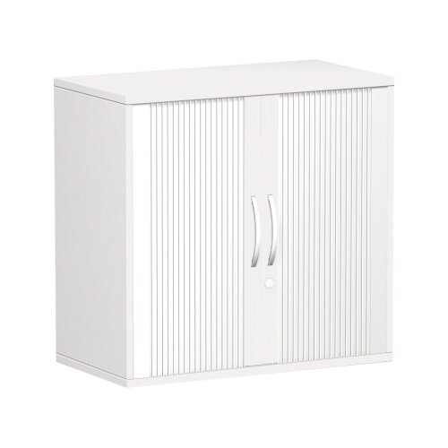 Geramöbel Rollladenschrank Flex 800 x 798 x 425 mm (B x H x T) silber