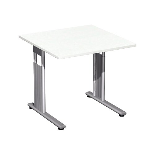 Geramöbel Schreibtisch C Fuß Flex 800 x 680-820 x 800 mm (B x H x T)