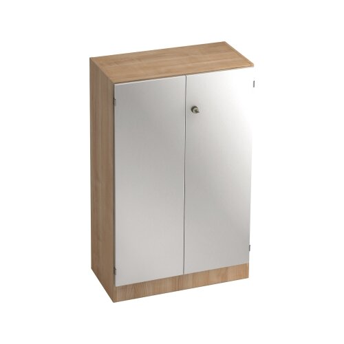 Hammerbacher Flügeltürenschrank silber