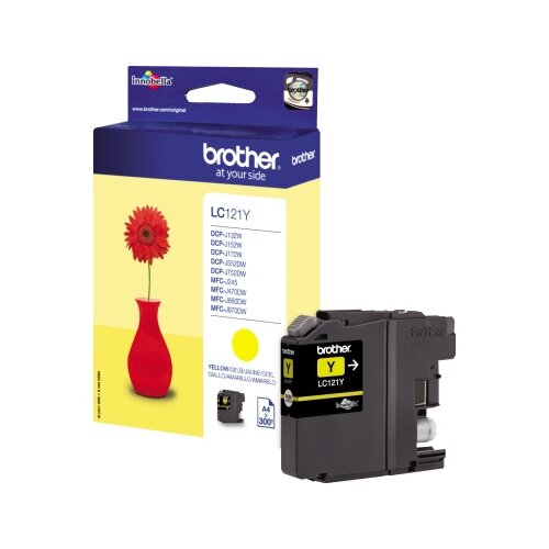 Brother Tintenpatrone LC-121Y gelb