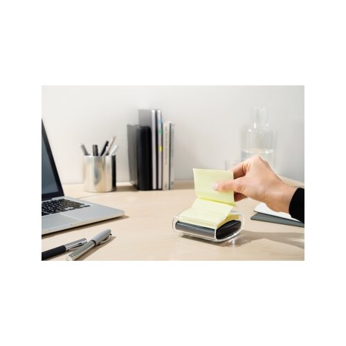 Post-it® Haftnotizspender Super Sticky Z-Notes schwarz/transparent