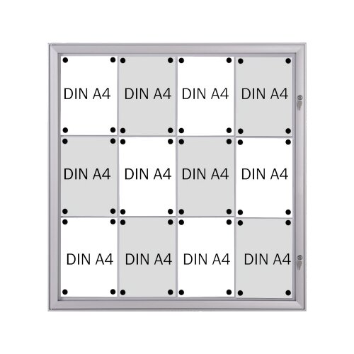 FRANKEN Schaukasten Security 12 x DIN A4