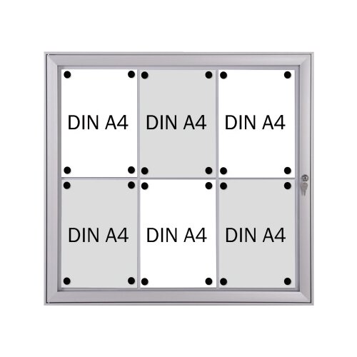 FRANKEN Schaukasten Security 6 x DIN A4