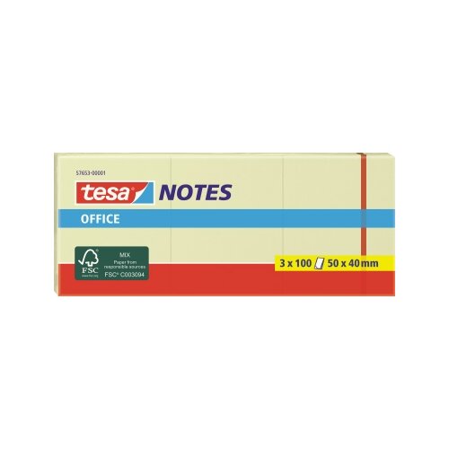 tesa® Haftnotiz Office Notes 65 g/m² 3 Block/Pack.