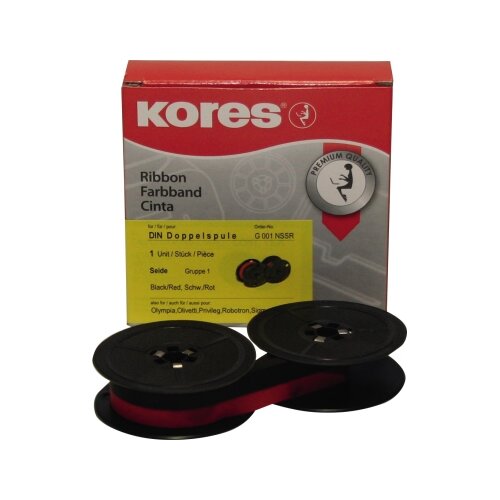 Kores Farbband schwarz/rot