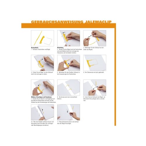 Jalema Abheftbügel Clip 10 St./Pack.