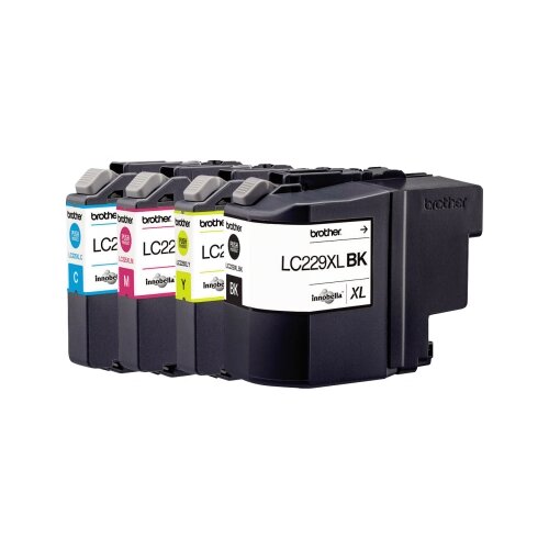 Brother Tintenpatrone LC-229XL schwarz, cyan, magenta, gelb