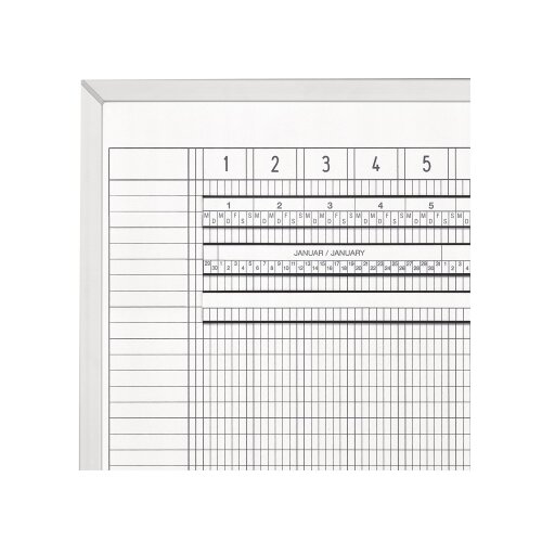 magnetoplan® Urlaubsübersicht undatiert 200 x 75 cm (B x H)