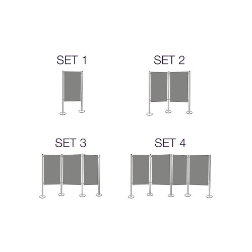 magnetoplan® Präsentationswand SET 1