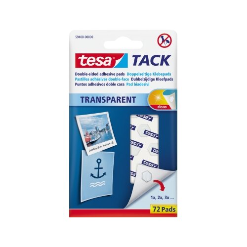 tesa® Klebepad TACK Transparent