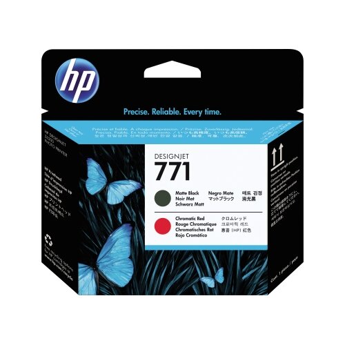 HP Druckkopf 771 schwarz matt/rot
