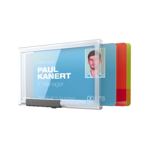DURABLE Ausweishalter PUSHBOX TRIO