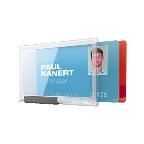 DURABLE Ausweishalter PUSHBOX DUO