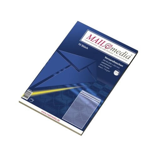 MAILmedia Versandtasche DIN B4 ohne Fenster 10 St./Pack.