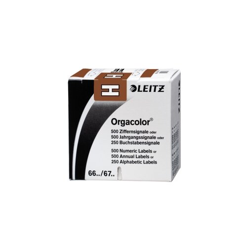 Leitz Buchstabensignal Orgacolor® braun
