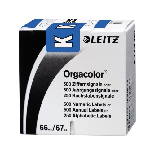Leitz Buchstabensignal Orgacolor® dunkelblau