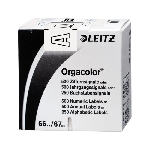 Leitz Buchstabensignal Orgacolor® weiß