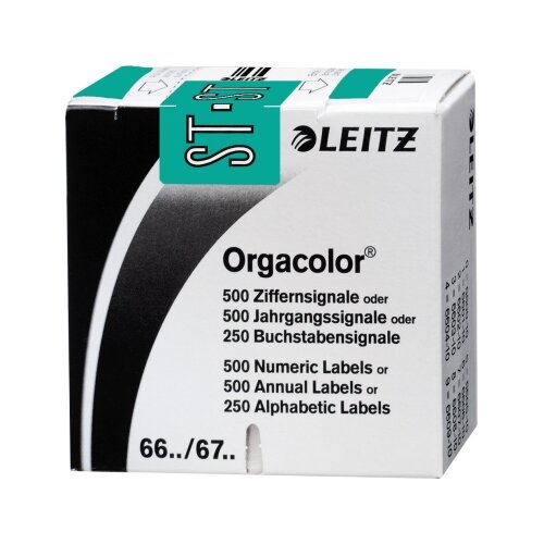 Leitz Buchstabensignal Orgacolor® türkis