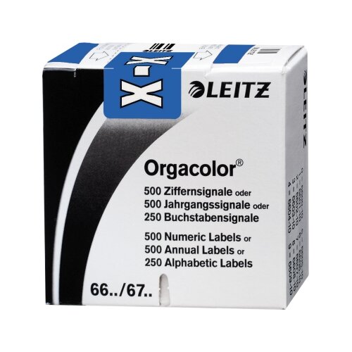 Leitz Buchstabensignal Orgacolor® blau