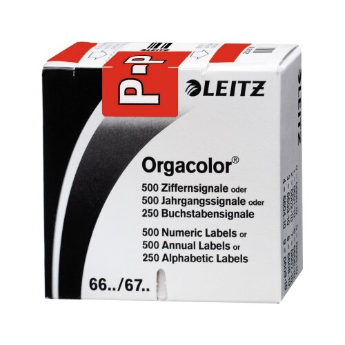Leitz Buchstabensignal Orgacolor® rot