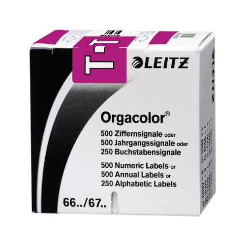 Leitz Buchstabensignal Orgacolor® violett
