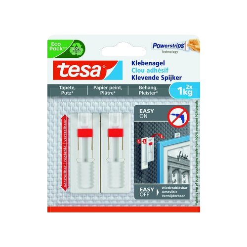tesa® Klebenagel Tapete, Putz 2 St./Pack.
