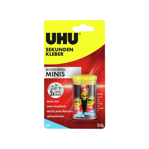 UHU® Sekundenkleber blitzschnell MINIS Gel