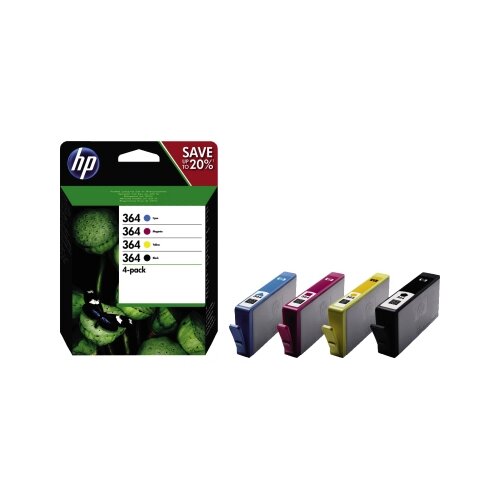 HP Tintenpatrone 364 schwarz, cyan, magenta, gelb