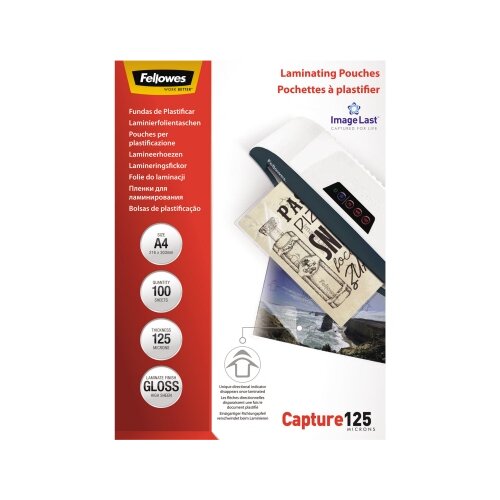 Fellowes® Laminierfolie ImageLast™ Capture 125 216 x 303 mm (B x H) DIN A4