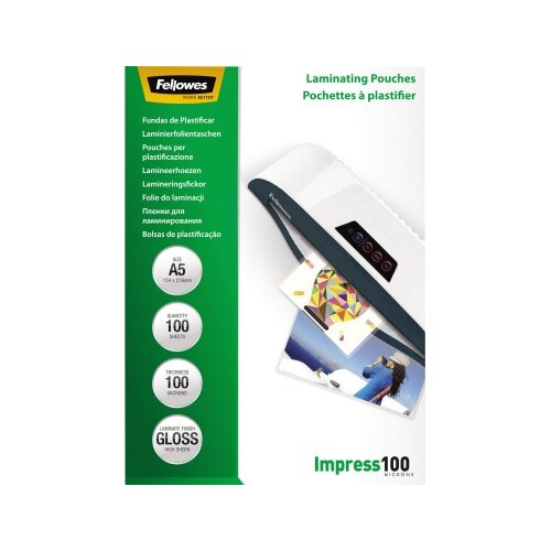 Fellowes® Laminierfolie Impress 100 156 x 216 mm (B x H) DIN A5